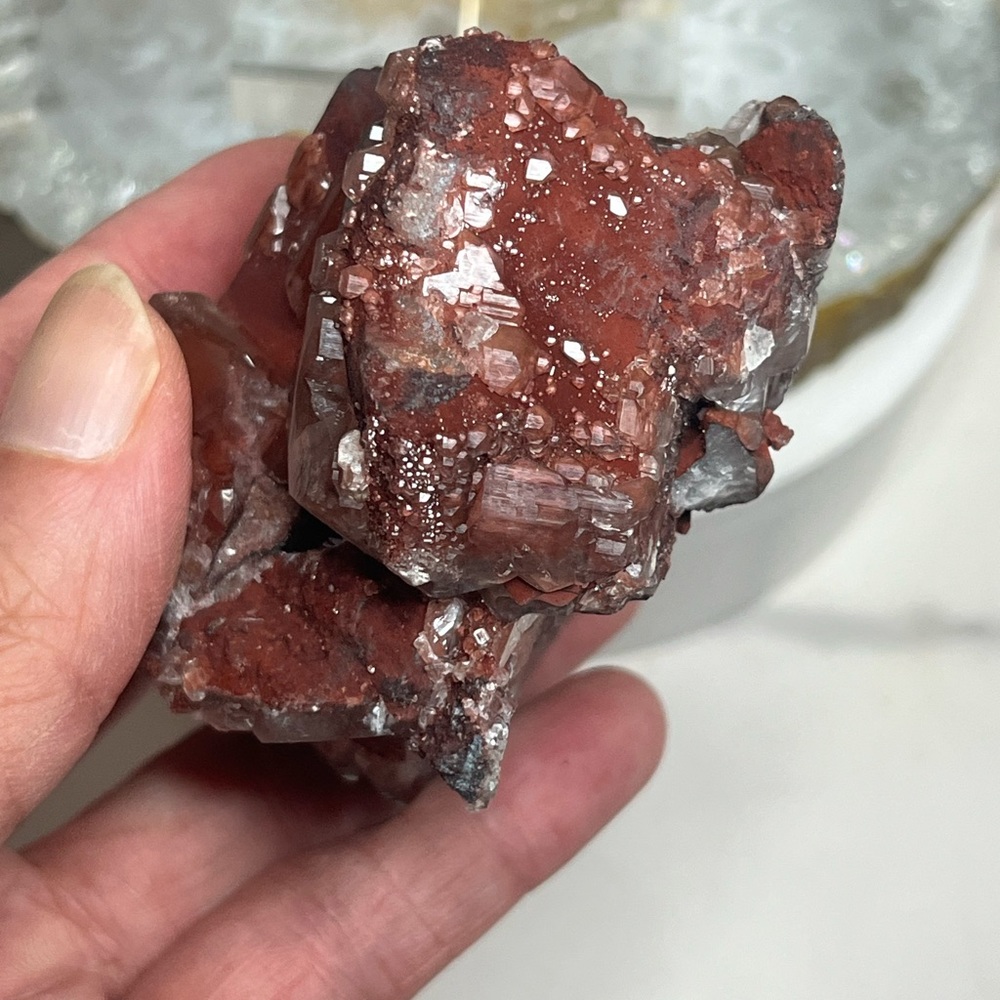 Hematite Calcite Covered Calcite - Picture 4 of 8